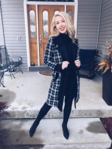 Black and white jacket